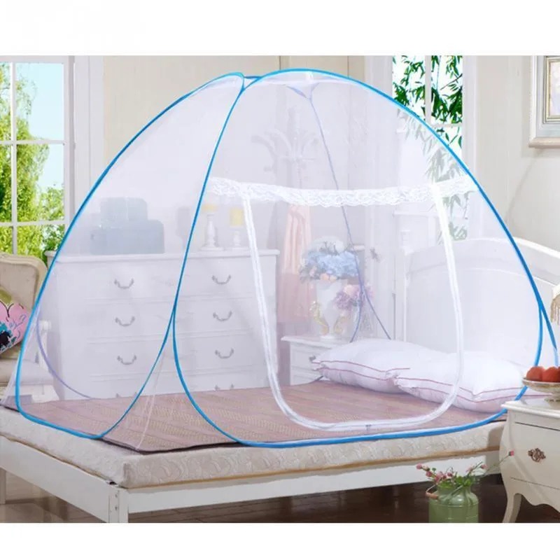 Barnik88 Kelambu Tidur Lipat Portable Anti Nyamuk Tenda Kanopi Tudung Butterfly Bagian Bawah Bolong Jumbo!!
