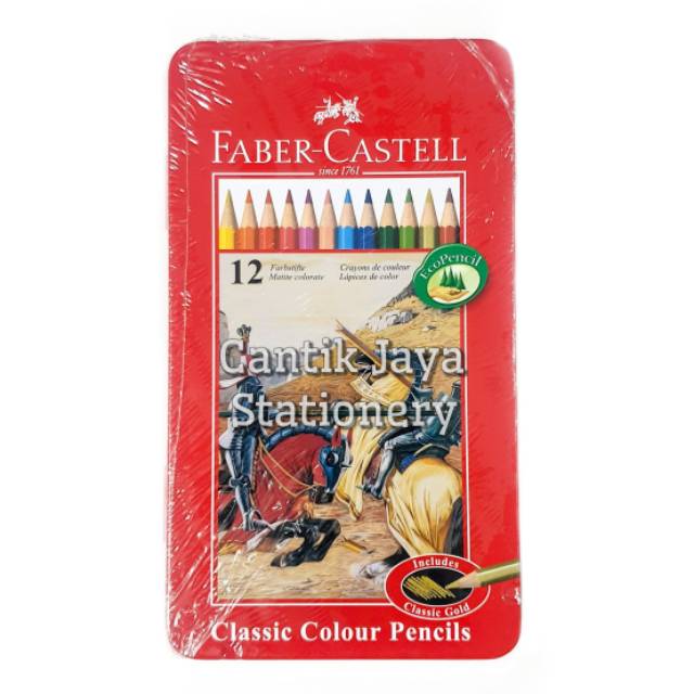 

Pensil Warna 12w Faber Castell Classic Tin Case