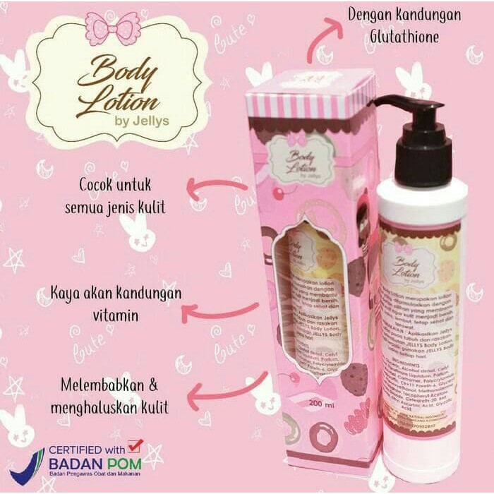 PURE LOTION BPOM - BODY LOTION PURE BY JELLY BPOM
