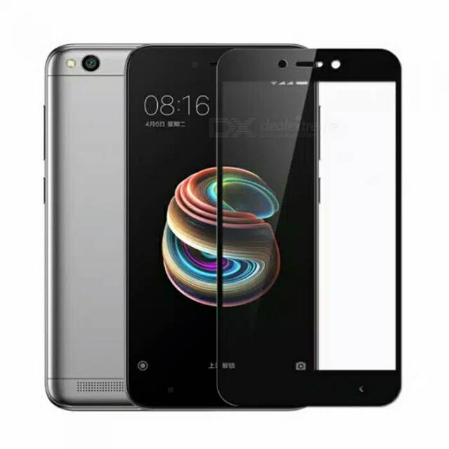 TEMPERED GLASS FULL COVER REDMI 5 PLUS