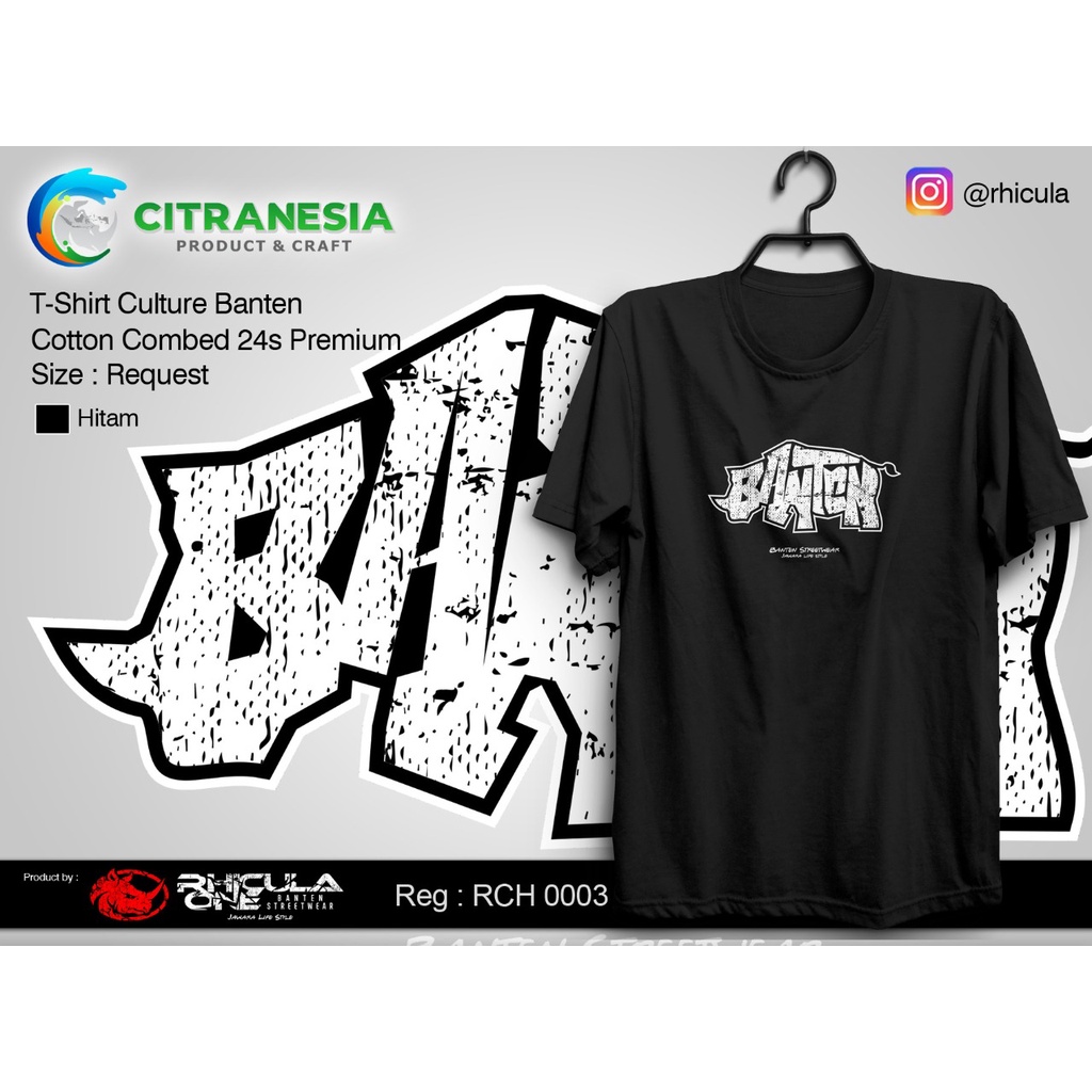 Rhicula Kaos Banten Edisi Badak Banten