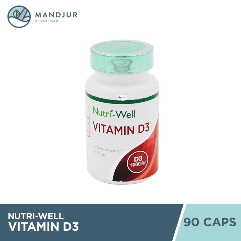 Terlaris Nutriwell Vitamin D3 1000 IU Asli - Nutri Well Vitamin D3 1000 IU - Nutri-Well Vitamin D3 1