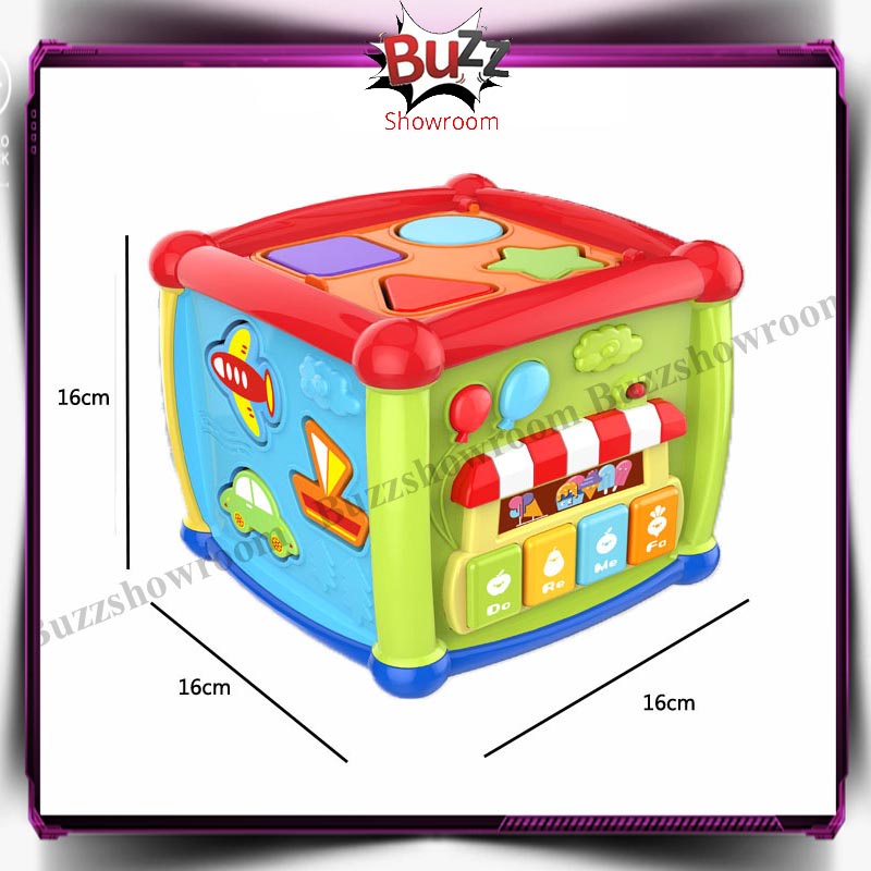 Fancy Cube Wisdom Hexahedral Mainan Edukasi Anak Busy Box Activity