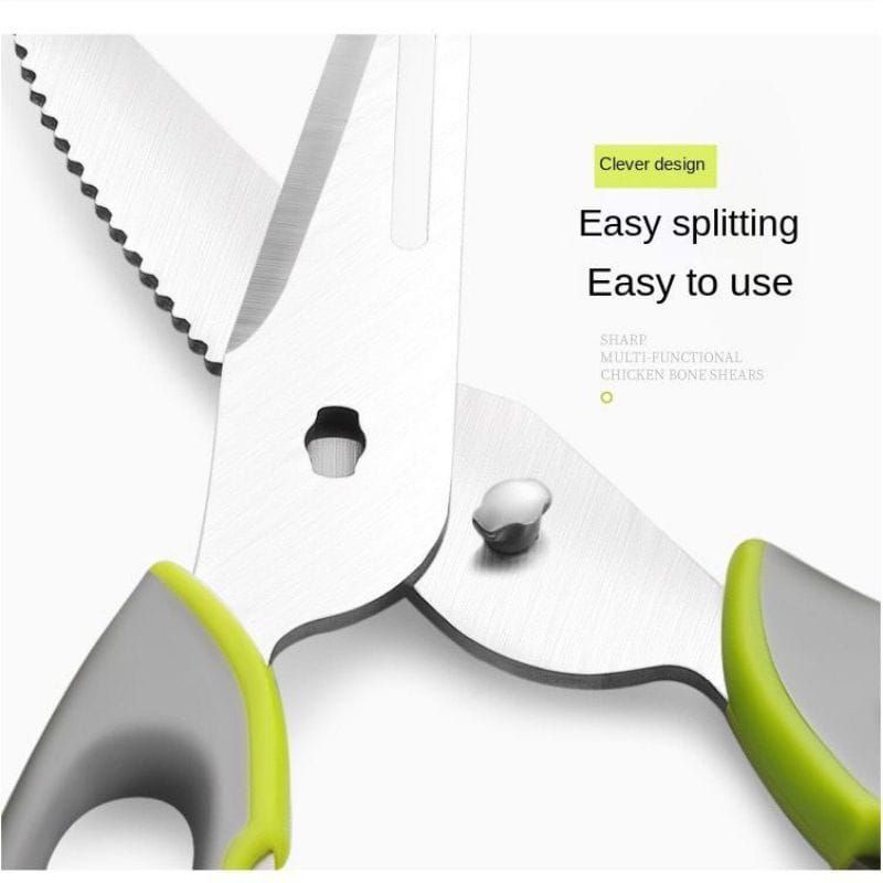 Kitchen Scissor 8 in 1 / Gunting dapur serbaguna / Gunting multifungsi 8 in 1 Gunting daging ikan ayam stainless steel dengan Penutup magnet