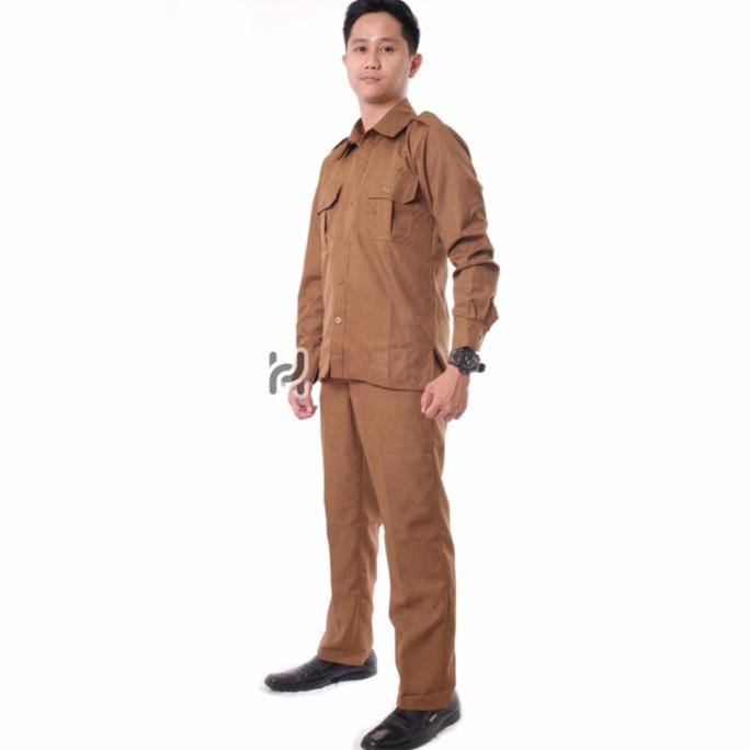 Pns Pemda Baju Dinas Seragam PNS Pemda Pria Khaki tua Baju Pdh DISKON