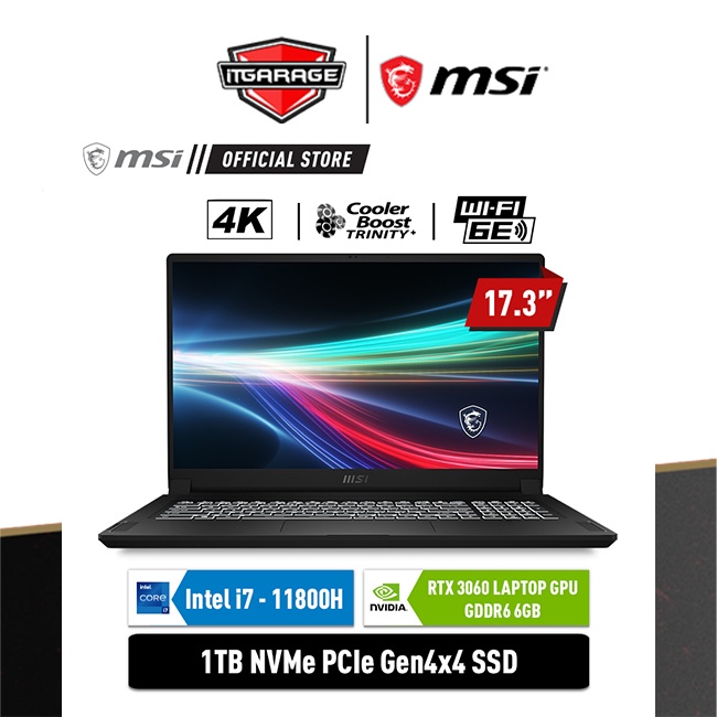 MSI Creator 17 Laptop 17.3" Intel Core i7-10875H 16GB RAM 512GB SSD