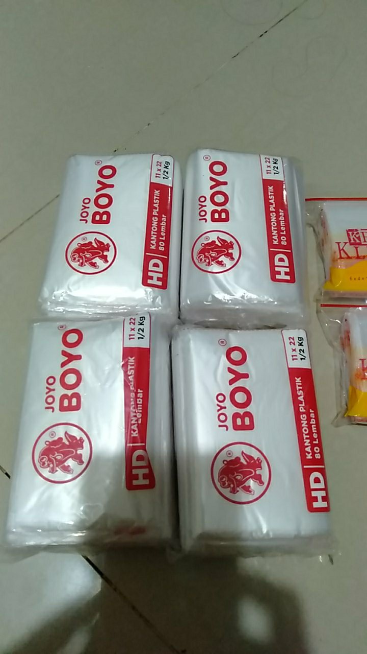 Dicari Banget!!! Terpercaya !!!!!!!!! Plastik Hd Boyo 1/2 Kg (11x22) Isi 5 Pcs