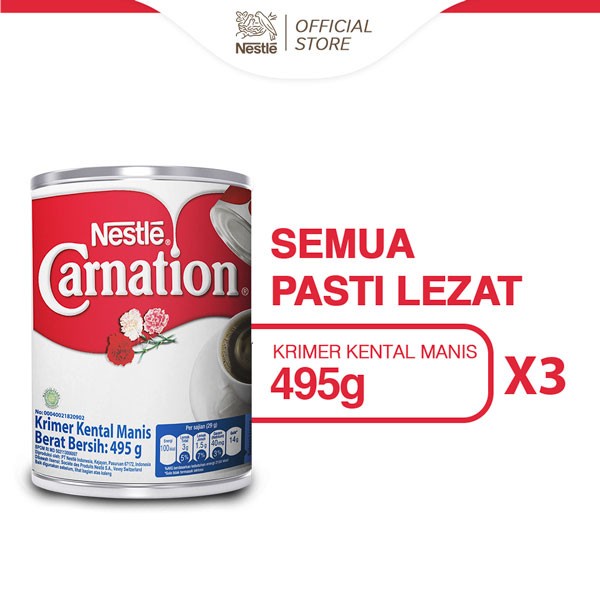 

fe20111 Nestle Carnation Krimer Kental Manis 495G X 3Pcs Xa201As