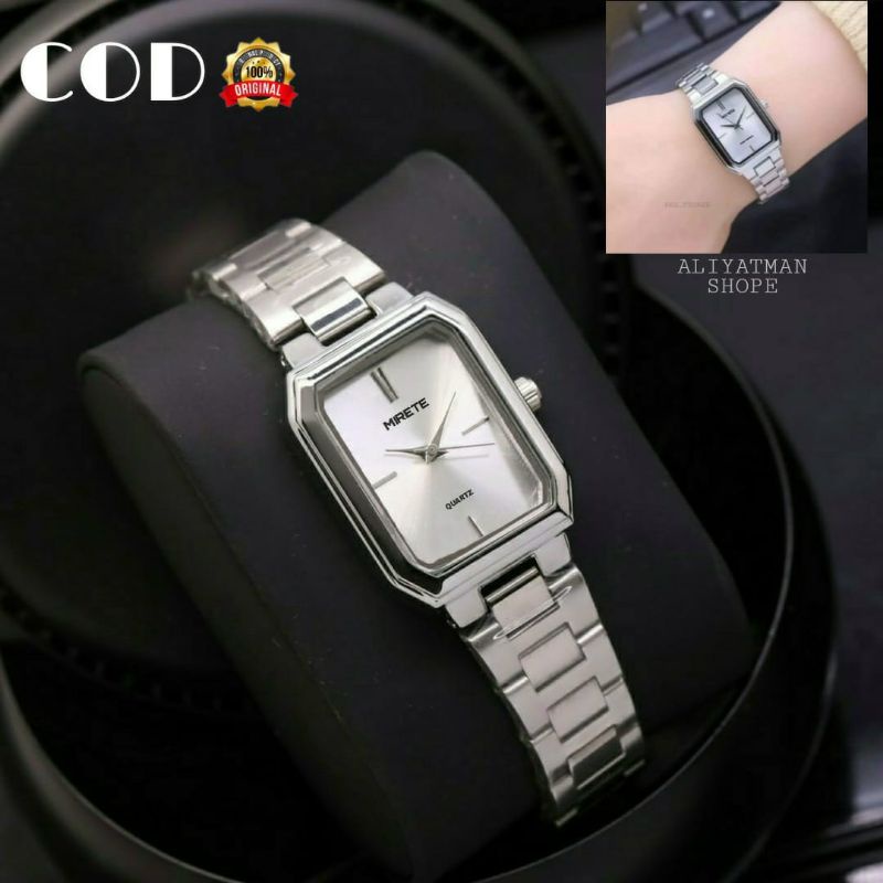 TERBARU☑️JAM TANGAN WANITA TERLARIS MODEL FASHION RANTAI STAINLISS BAHAN IMPORT TAHAN AIR BAYAR DI TEMPAT_JAM TANGAN WANITA/CEWEK CANTIK DAN SIMPLE MIRETE ORIGINAL FREE BATRE CADANGAN DAN TERMURAH