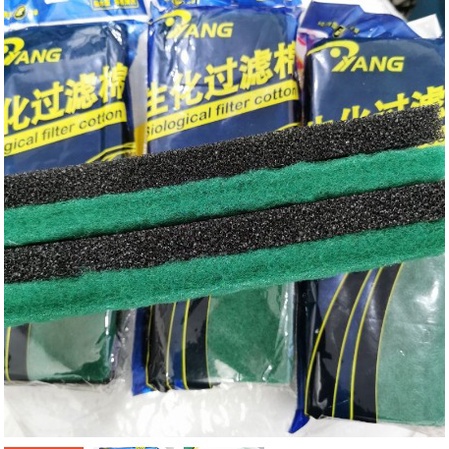 TERMURAH KAPAS MEDIA FILTER 2 LAPIS BIO FOAM GREEN WOOL AQUARIUM AQUASCAPE