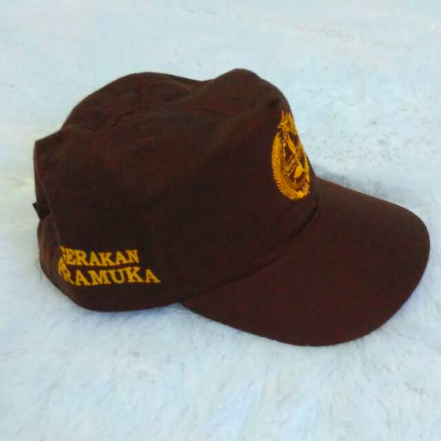 Topi SD pencis Pramuka coklat