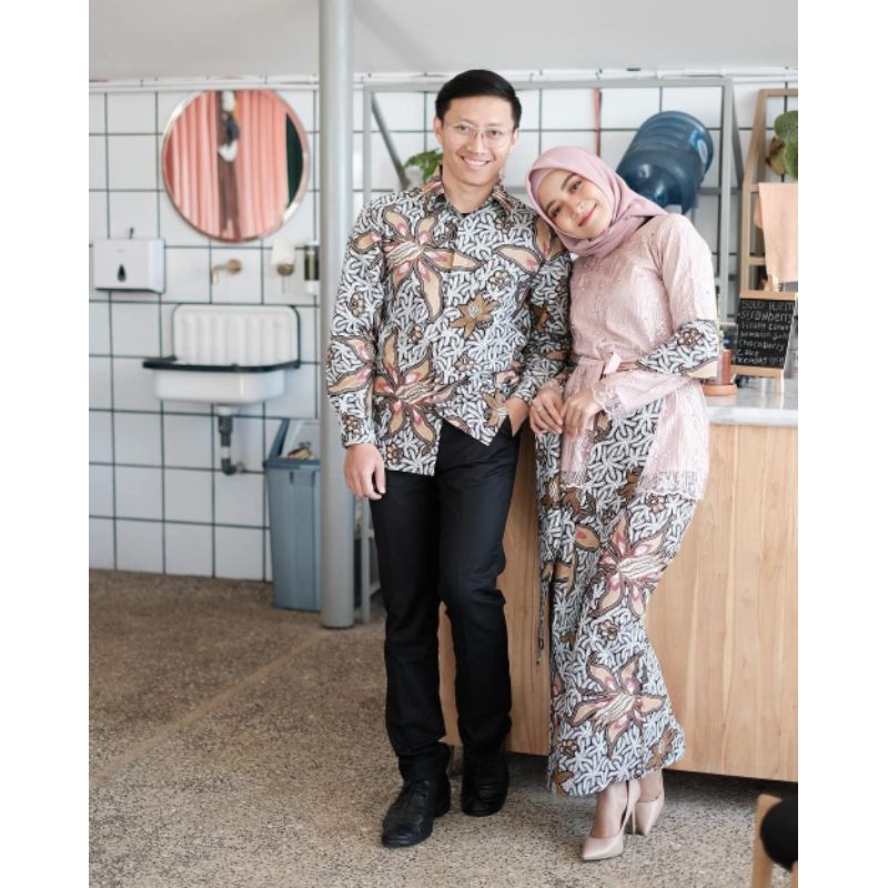 COUPLE SELENDANG BROKAT MODERN BATIK PLIKET