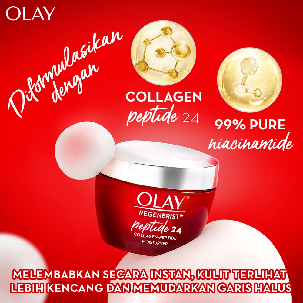 [Lebih Hemat] Olay Ritual Krim Pelembab &amp; Serum Wajah Collagen Peptide 24