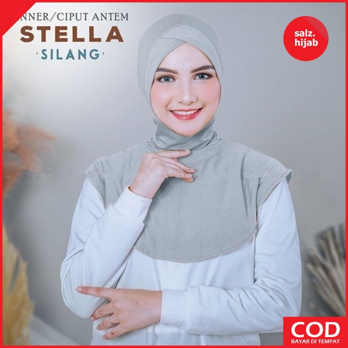 Ciput Ninja Silang Inner Jilbab Simple Inner Daleman Hijab Antem Inner Ninja Stella Silang-3