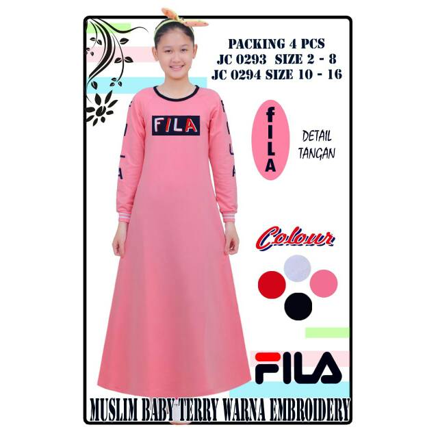 Baju Gamis Fila Anak Leiner Fashion