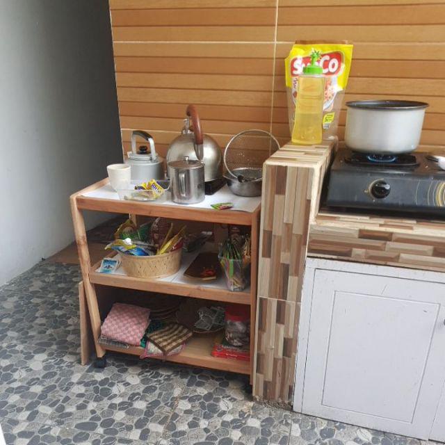 Promo! Murah! Tempat Tv Meja Tv / Rak Tv Kayu / Bufet Tv Kayu Roda