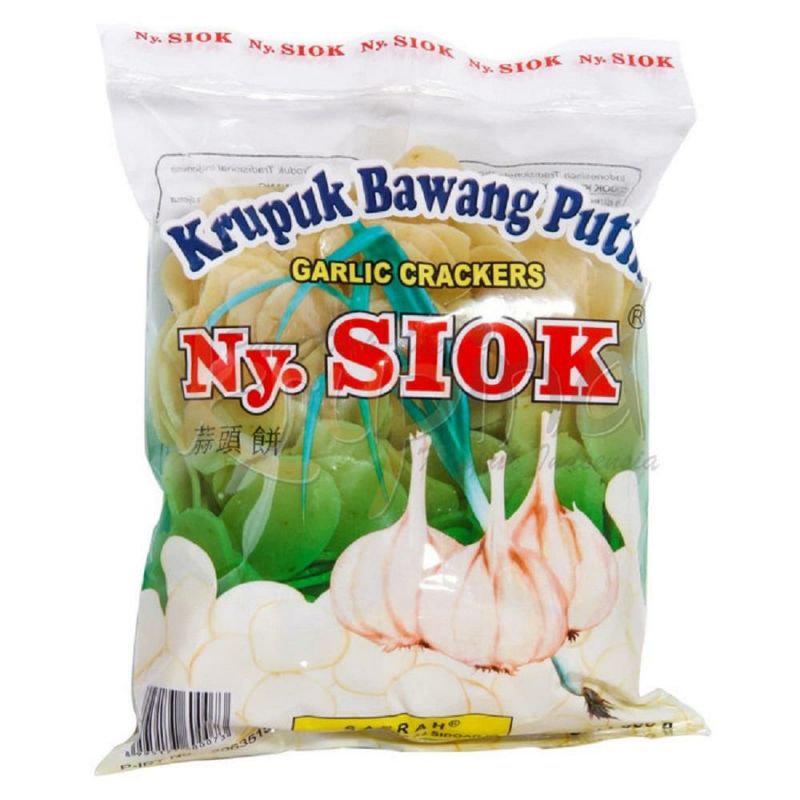 

Krupuk Bawang Putih Ny. Siok Garlic Crackers 500gr