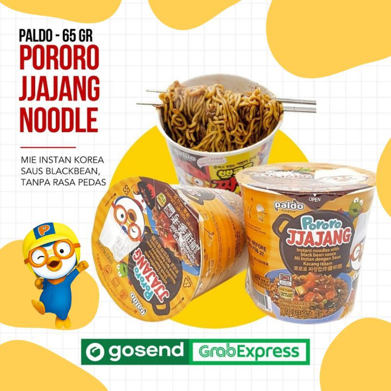 Pororo Noodle Jjajang/Jjajangmyeon Mie Cup Satuan