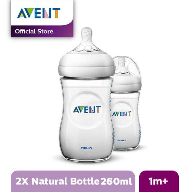 Philips Avent Natural Bottle 260ml Per 1pcs Non Kardus/Botol Susu Bayi 260 ml