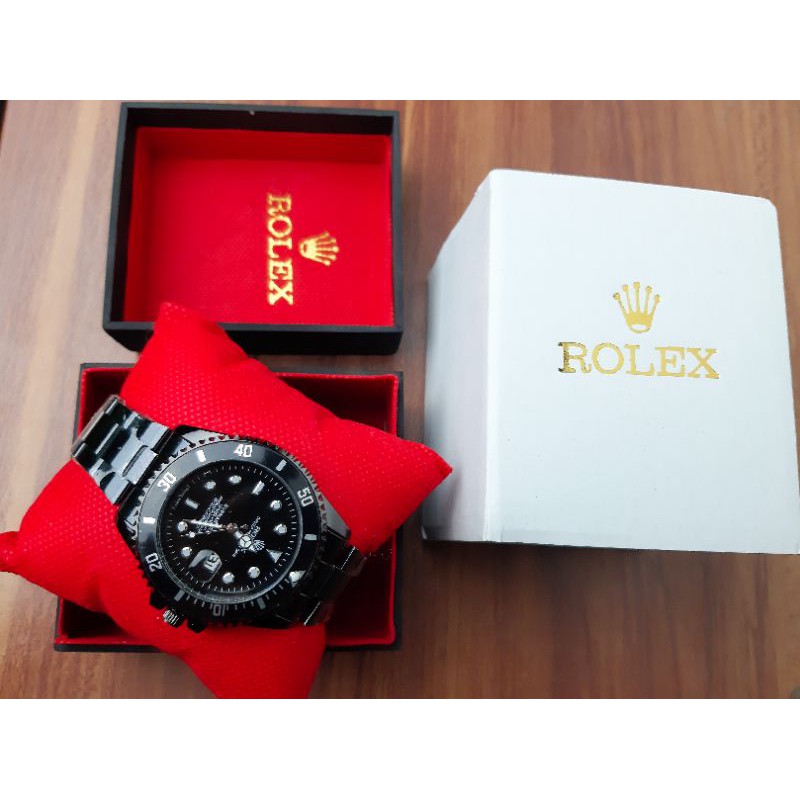 JAM TANGAN ROLEX TANGGAL WATER RESISTANT (SUDAH TERMASUK BOX KAYU EXCLUSIVE ROLEX)