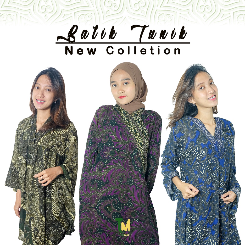 BATIK WANITA KALONG KELELAWAR TUNIK ATASAN WANITA BLOUSE MODERN PAKAIAN WANITA PEKALONGAN SIMPLE SIM