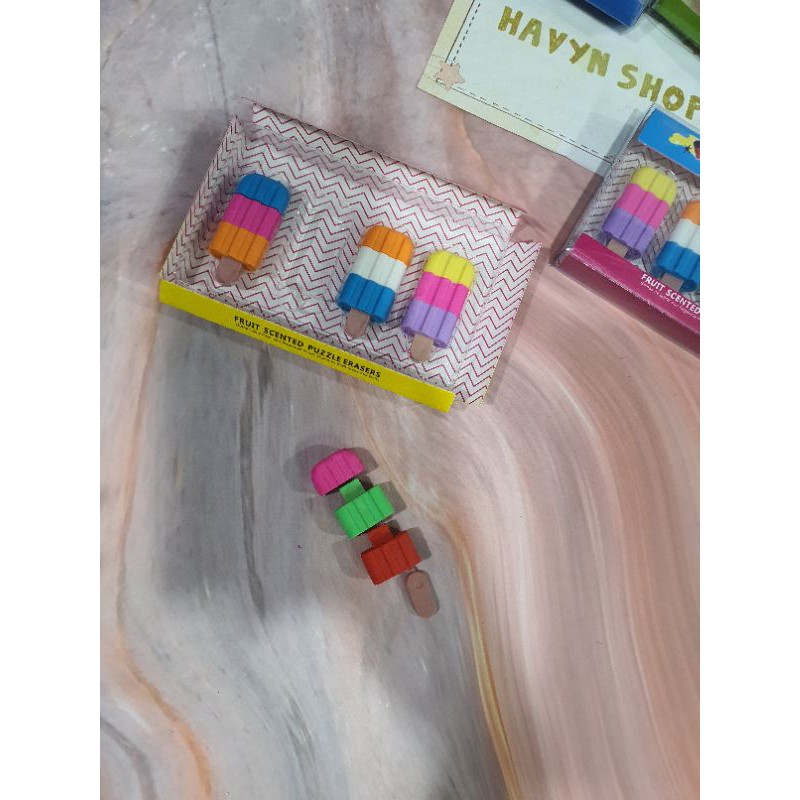 Penghapus lucu makanan kue/STIP KUE/hapusan fancy/hapusan set/stip-6