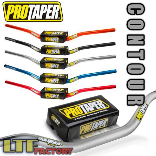 PROTAPER CONTOUR Universal Fatbar Handlebar Stang Stir Adventure Supermoto Motocross Original Silver