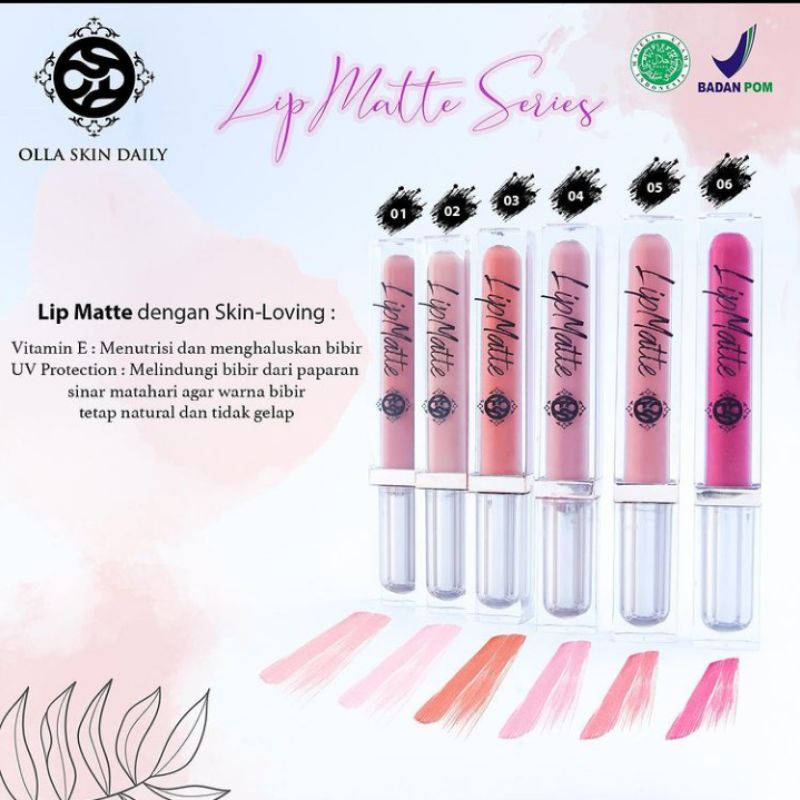 lipmatte, lipbalm olla skin daily, osd glow by olla shopping depok
