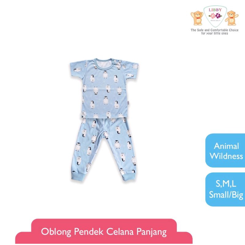 LIBBY Stelan Oblong Pendek - Celana Panjang Motif Animal Wildness XXL (1 Stel)