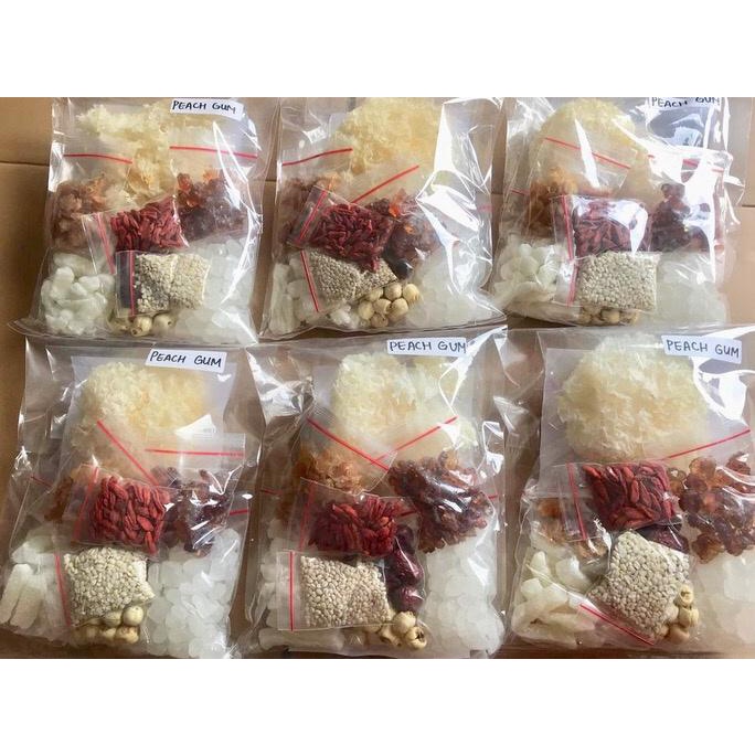 

Terjangkau! Peach Gum Collagen Dessert Tao Jiao Lengkap Isi Banyak! New