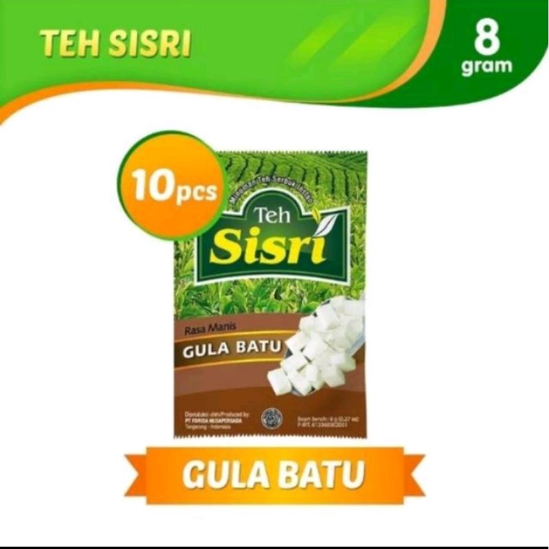 Teh Sisri Gula Batu 10 x 8gr.