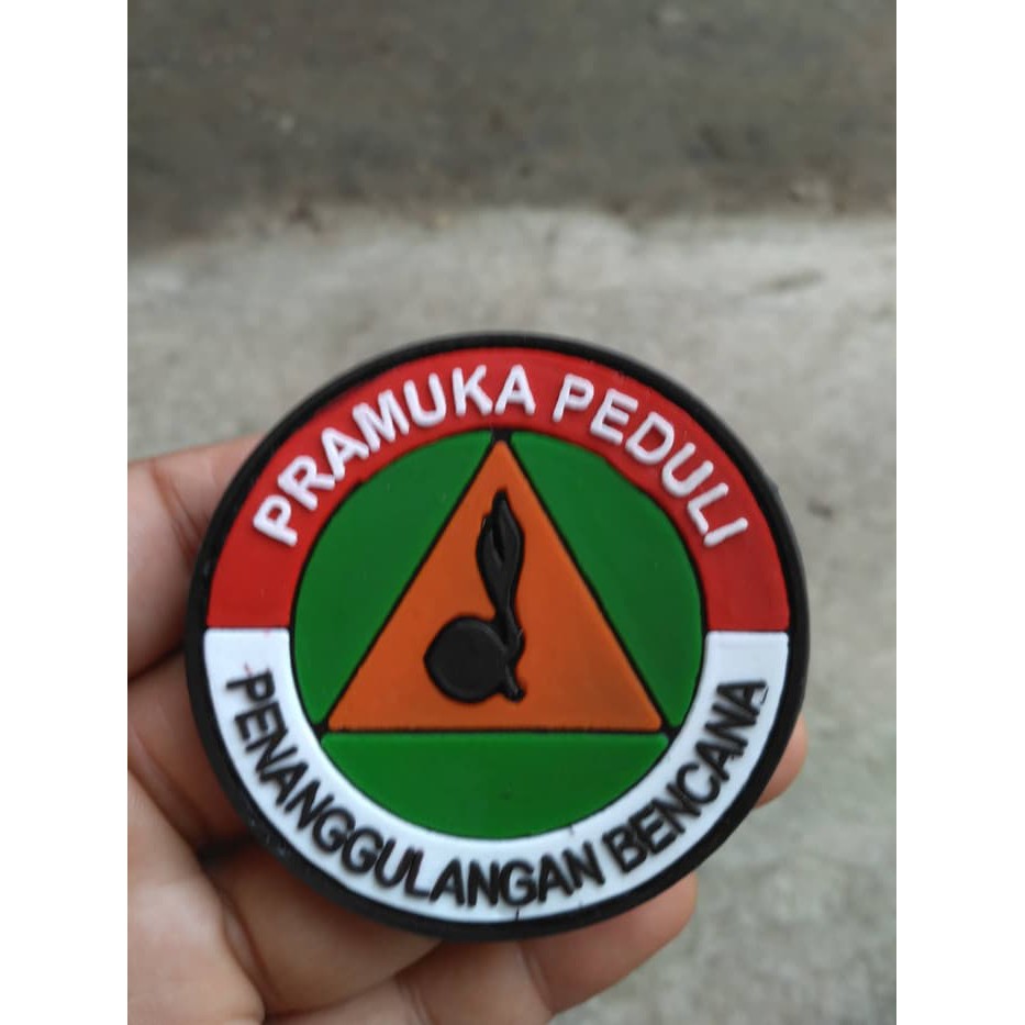patch rubber tactical airsoft pramuka