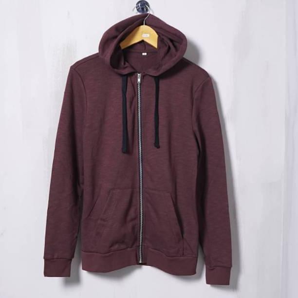 ♢V12563✓ Jaket H&M / HnM Zipper Hoodie Sweater Jacket Original Maroon ♔©