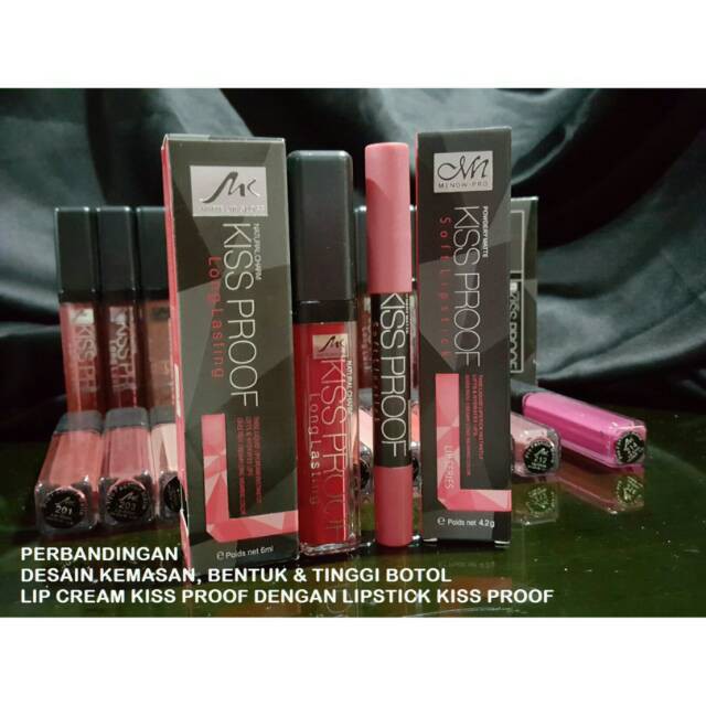 12pcs Kiss Proff Lipcream Matte