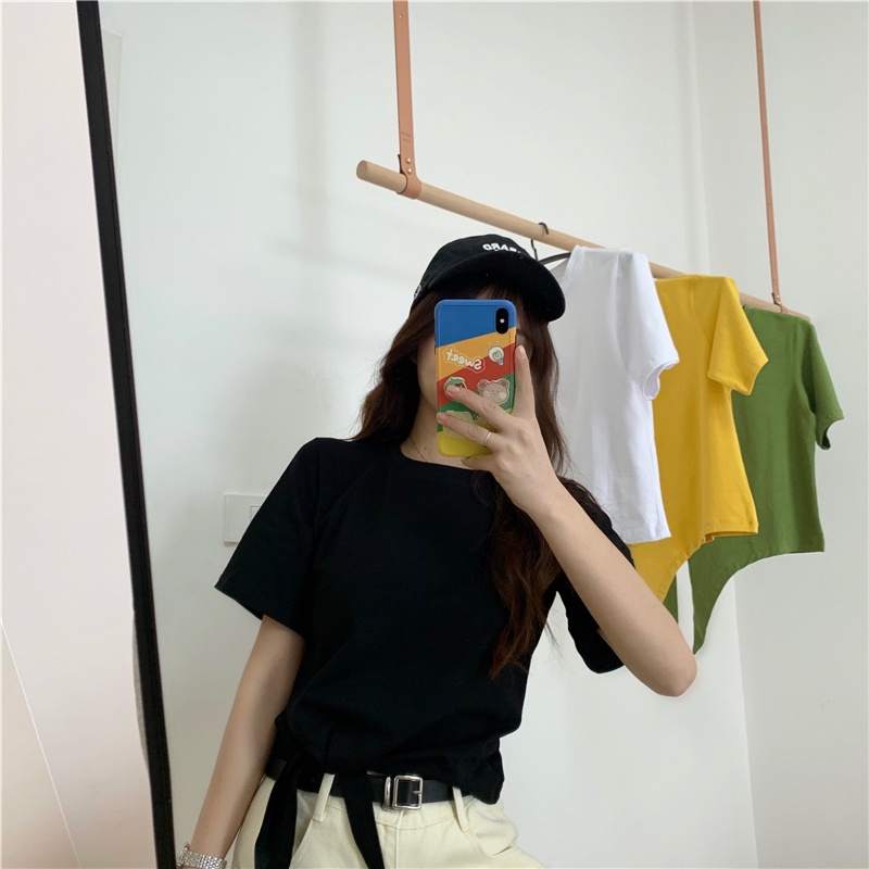 TELLY ➡️ 105 Kaos Wanita Fashion Crop Top Import Atasan Berkualitas