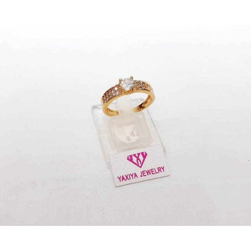 cincin mata tengah cincin emas cincin lapis emas cincin mata putih cincin murah cincin cantik