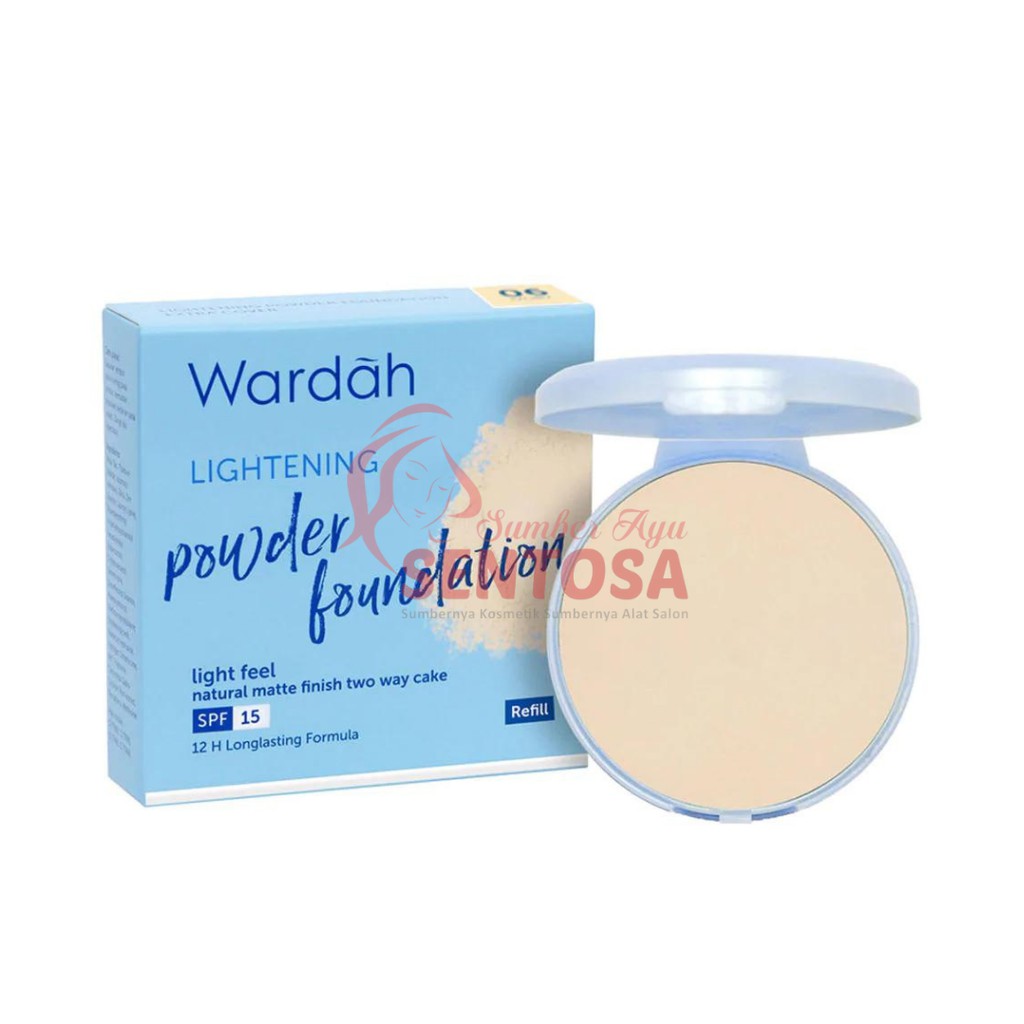 WARDAH LIGHTENING POWDER FOUNDATION LIGHT FEEL 10GR (REFILL)