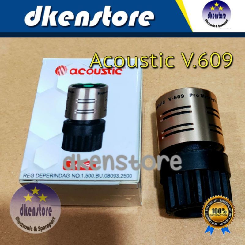 Spool Mic Acoustic V609 Sensitif buat Microphone Vocal kabel dan wireless Original