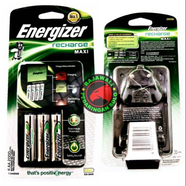 ENERGIZER RECHARGE MAXI WITH 4PCS AA BATTERY - CHAR   GER