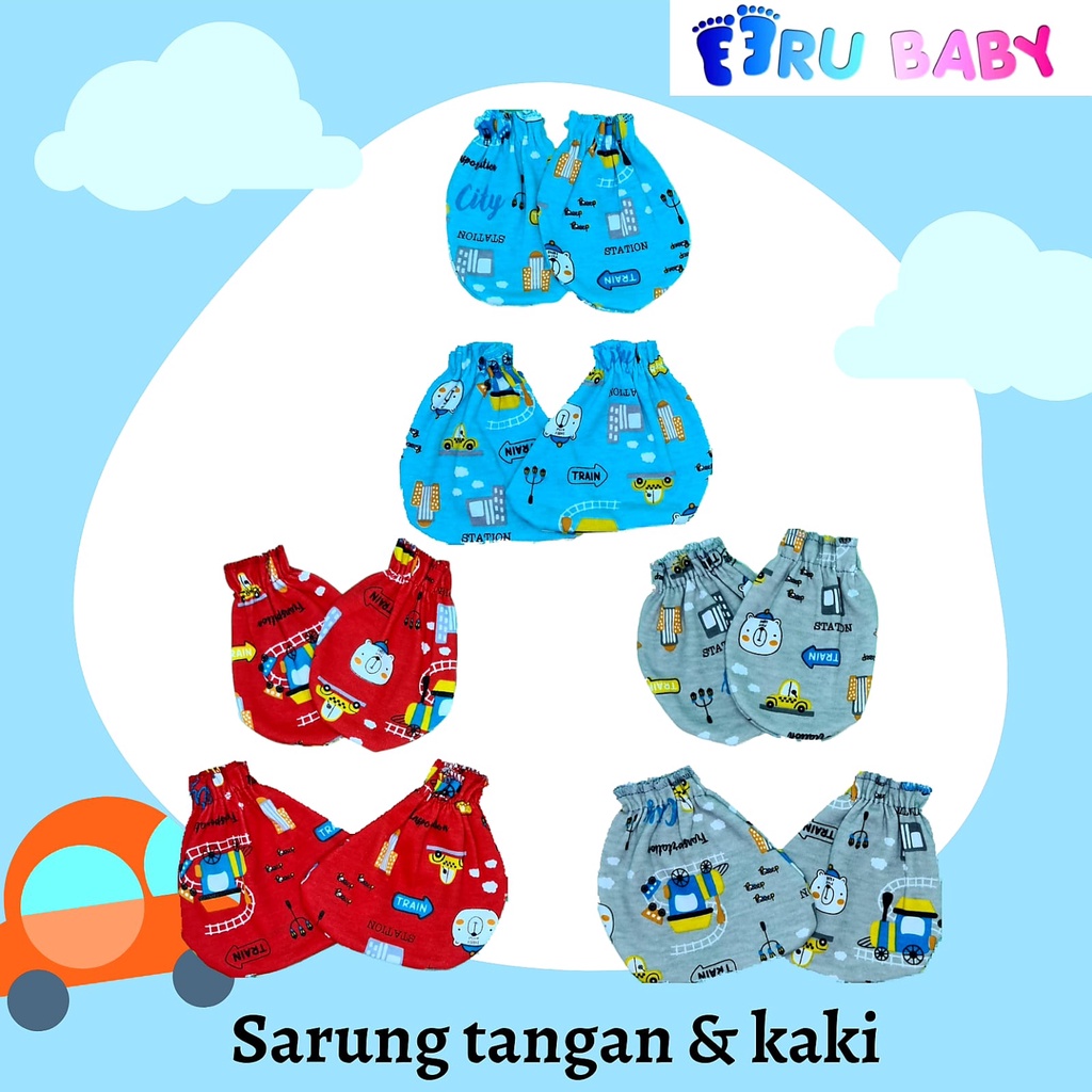 Eeru Baby Sarung Tangan &amp; Sarung Kaki Bayi newborn