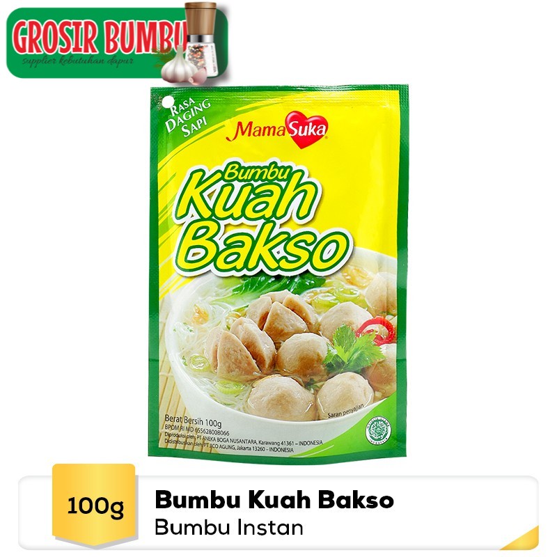 

MamaSuka - Bumbu Kuah Bakso Instan 100 gr Cepat Saji Mama Suka grosir bumbu