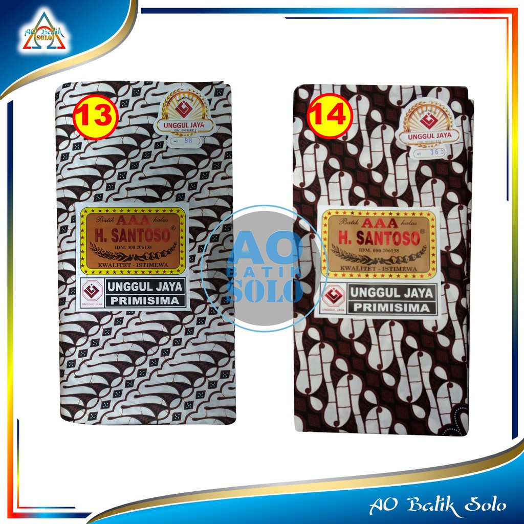 Kain Batik Kain Jarik, Jarik Batik H Santoso Motif Dasar Putih, Batik Putih, Kain Panjang-6