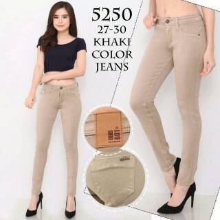  COD CELANA  SOFT JEANS PANJANG LEVIS COKLAT CHOCO EDITION 