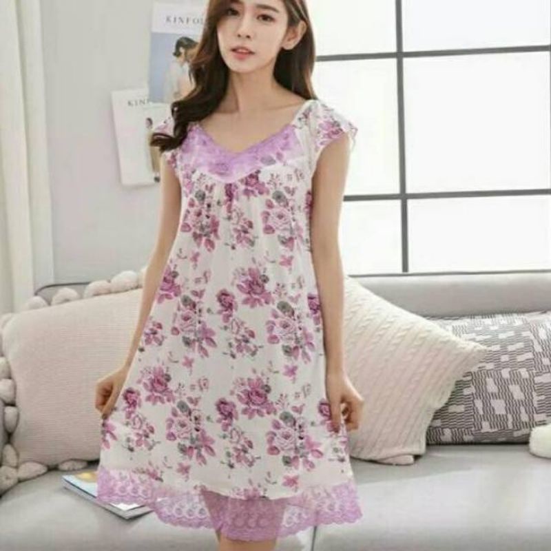 Daster Renda Wanita import/Daster Bunga Wanita Import Murah  C17-C2