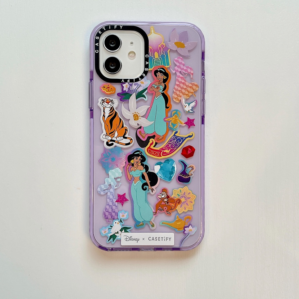 Casetfy Princess Lovely IPhone Case iPhone12 iPhone12Pro iPhone11Promax IphoneXR iPhone11 iPhone6splus iPhone7plus 8plus iPhoneXS iPhoneXsmax Soft Casing-Purple