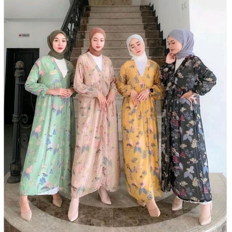 READY PIO LONG OUTER / LONG OUTER WANITA / OUTER SIFON / OUTER PANJANG MURAH / OUTER MOTIF WANITA RA
