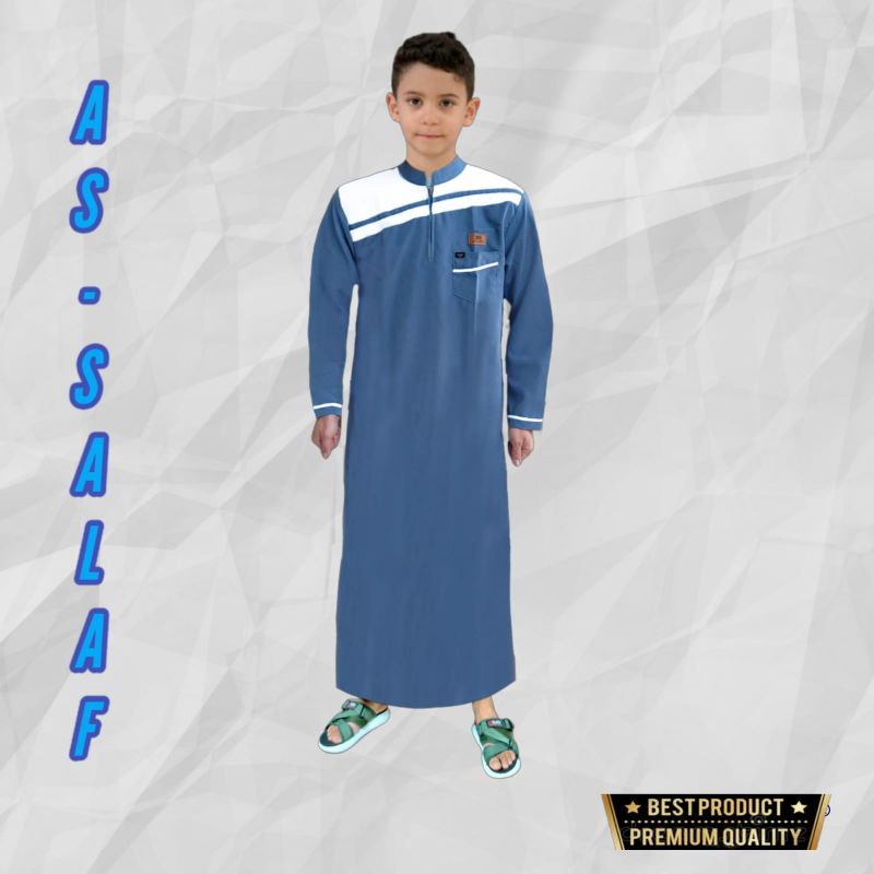 AS-SALAF/jubah anak laki laki/gamis pakistan anak TK,SD,SMP usia 1-14 tahun