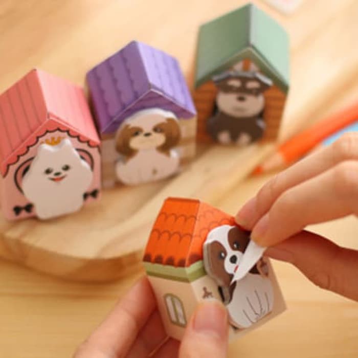 

NR catatan tempel rumah anjing mini house dog sticky notes SNO020 no tiga