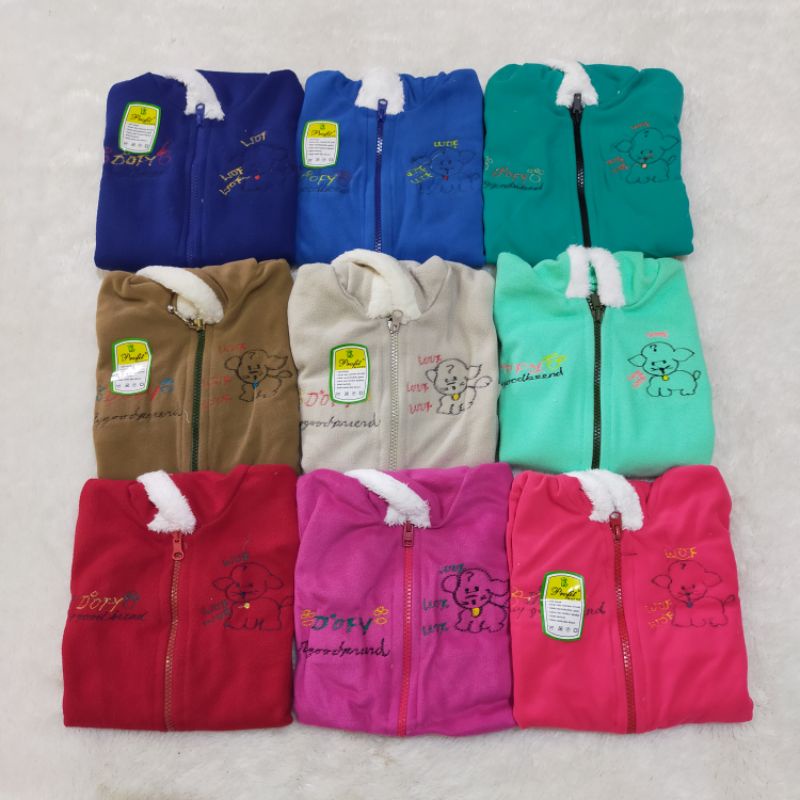 Jaket New born Bahan Flecce umur 0-12 bulan Baju Hangat Bayi Baru Lahir