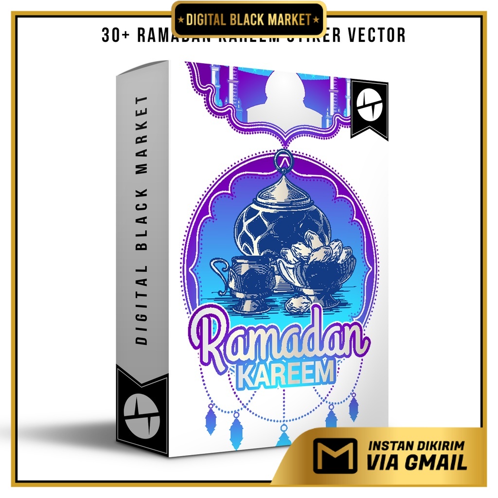 30+ Ramadan Kareem Stiker Vector - Coreldraw